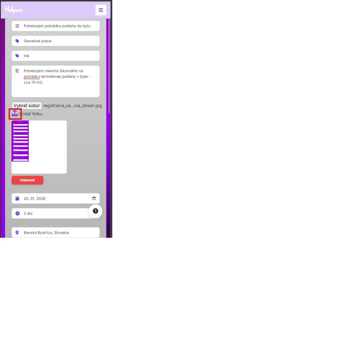 Test  - vloženie foto Samsung